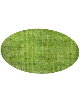 Grøn Tyrkiet Vintagetæppe  180 x 180 cm