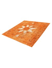 Naranja Persa Alfombra vintage  207 x 207 cm