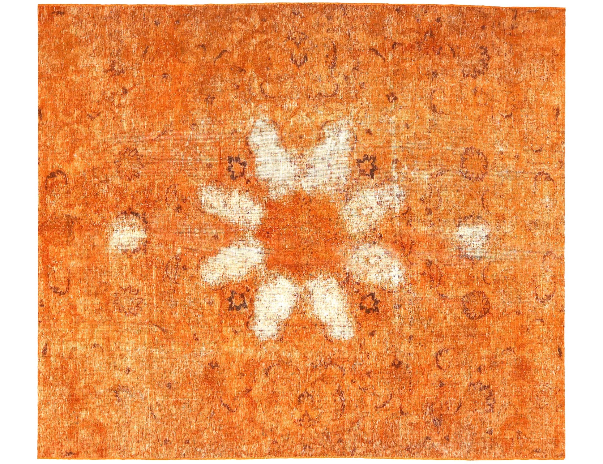 Orange Persien vintage matta 250 x 207 cm