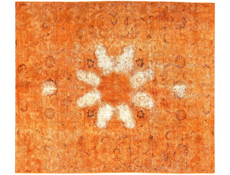 Orange Persien vintage matta 250 x 207 cm