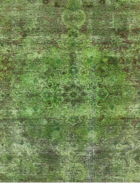 Grön Persien Persisk vintage matta  223 x 223 cm