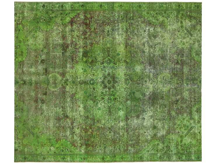Grønn persia Persisk vintage teppe 270 x 223 cm
