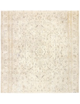 Beige Turkiet vintage matta  277 x 277 cm