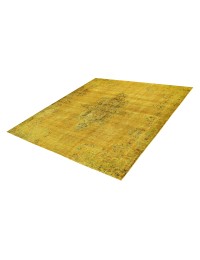 Gelb Persien Persischer Vintage Teppich 200 x 200 cm - view 1