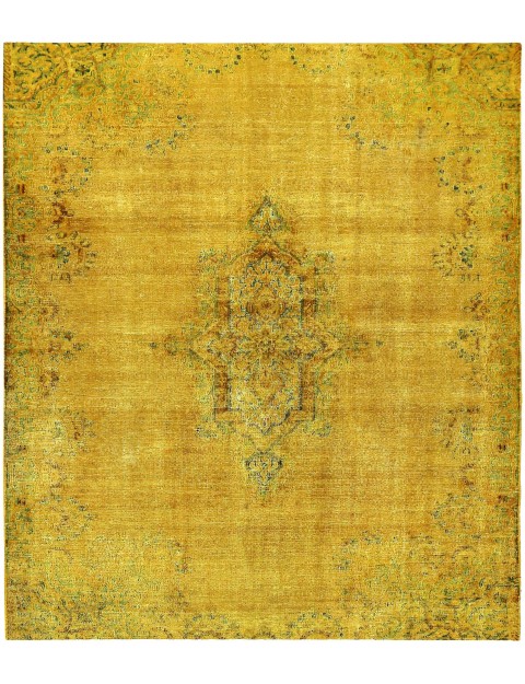 Gelb Persien Persischer Vintage Teppich 250 x 200 cm