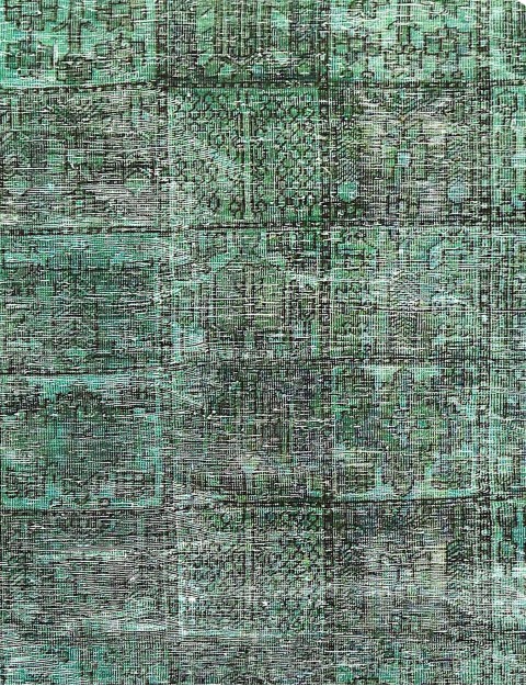 Turkos Persien Persisk vintage matta  154 x 154 cm