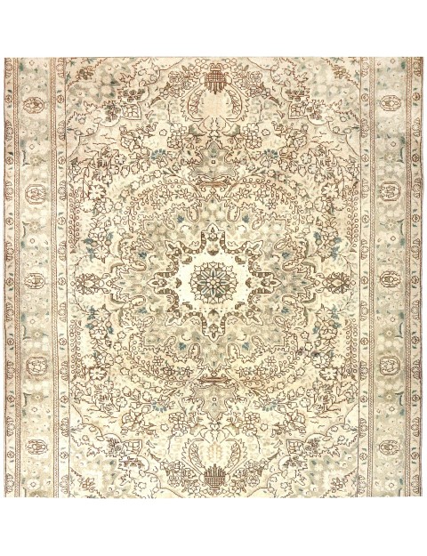Beige Persien Persisk vintage matta  197 x 197 cm