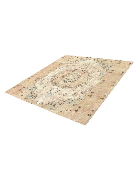 Beige Persien Persischer Vintage Teppich  188 x 188 cm