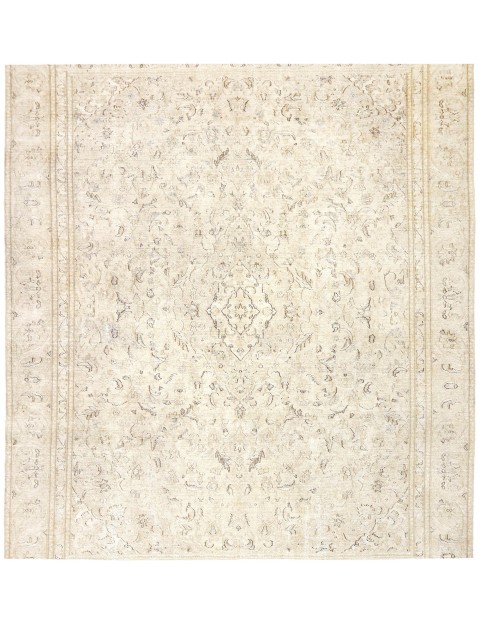 Beige Turkiet vintage matta  277 x 277 cm