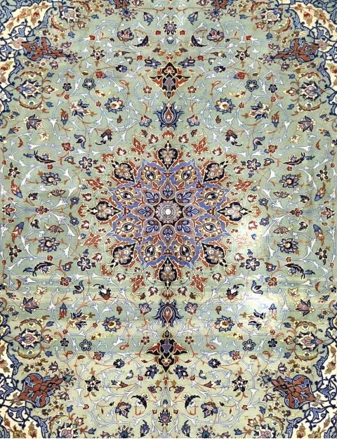 Vert Persan Kashan Patina  399 x 299 cm