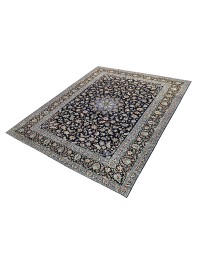 Blå Persien Kashan  370 x 272 cm