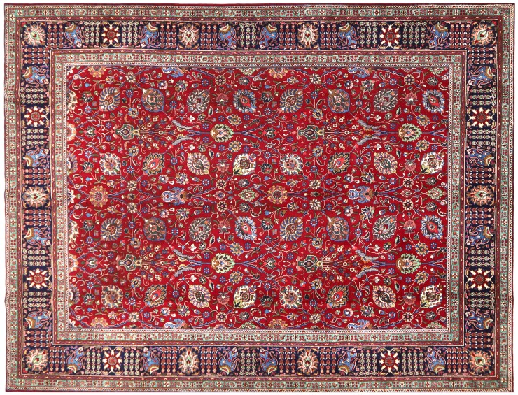 Rød persia Tabriz Patina  389 x 298 cm
