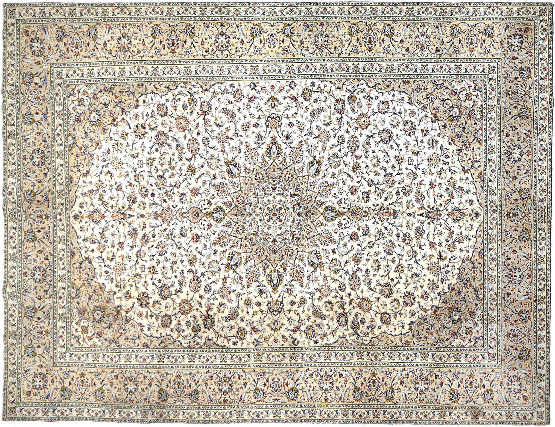 Kashan Patina  beige  <br/>390 x 287 cm