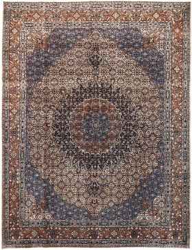 Blauw Perzië Moud Patina  381 x 251 cm