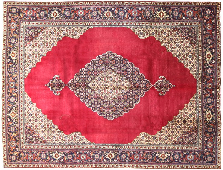 Rot Persien Tabriz Patina  375 x 284 cm
