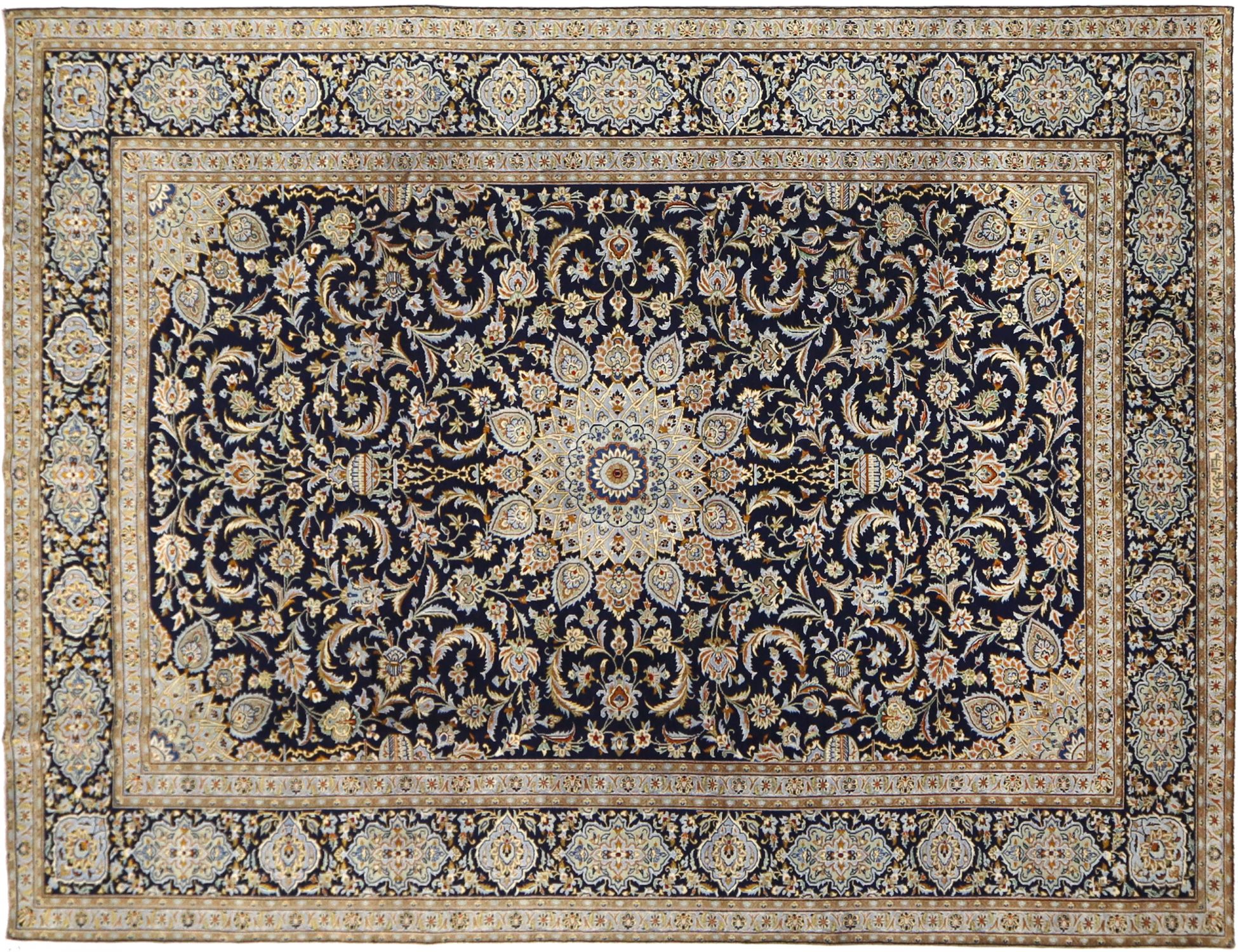 Ardakan Patina  blue <br/>347 x 243 cm