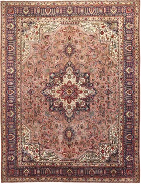 Rosa Persien Tabriz Patina  395 x 295 cm