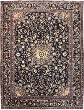 Blå Persien Kashmar Patina  372 x 286 cm