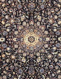 Blau Persien Kashmar Patina  372 x 286 cm