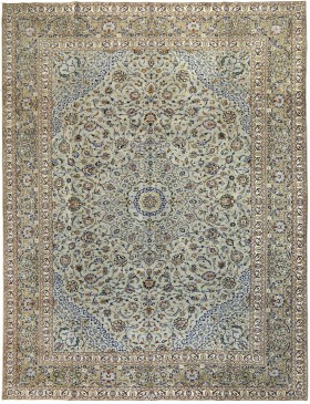 Grün Persien Kashan Patina  394 x 292 cm