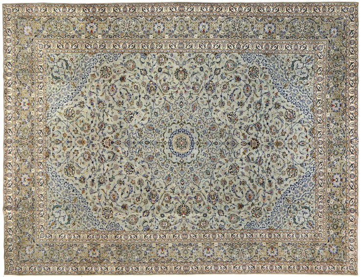 Verde Persiano Kashan Patina  394 x 292 cm
