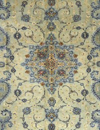 Grøn Persien Kashan Patina  340 x 245 cm
