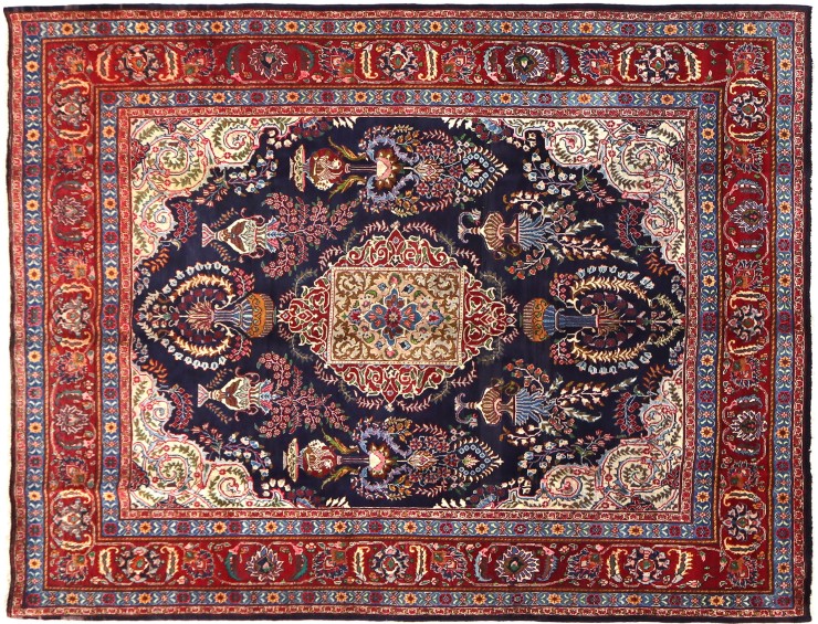 Blå Persien Khorasan Patina  283 x 243 cm
