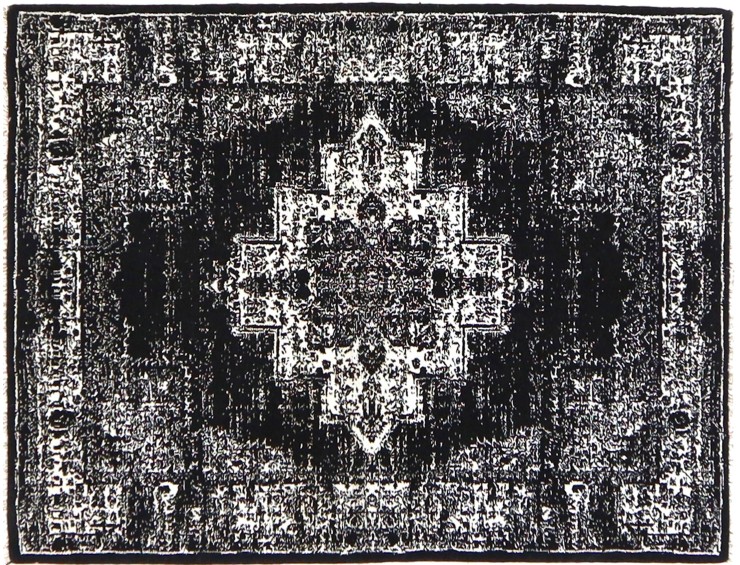 Svart Persien Soba  165 x 102 cm