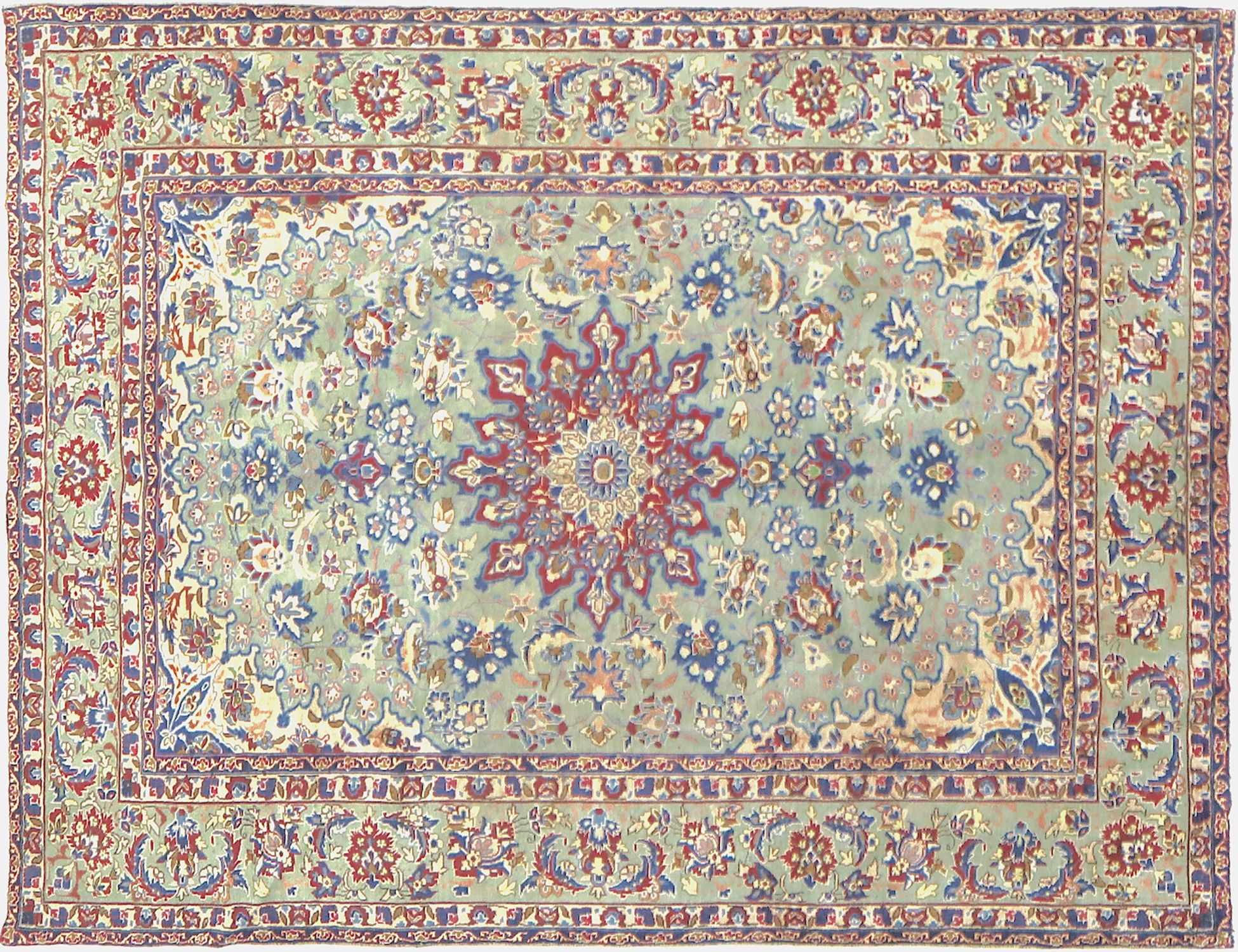 Kashmar Patina  green  <br/>296 x 196 cm