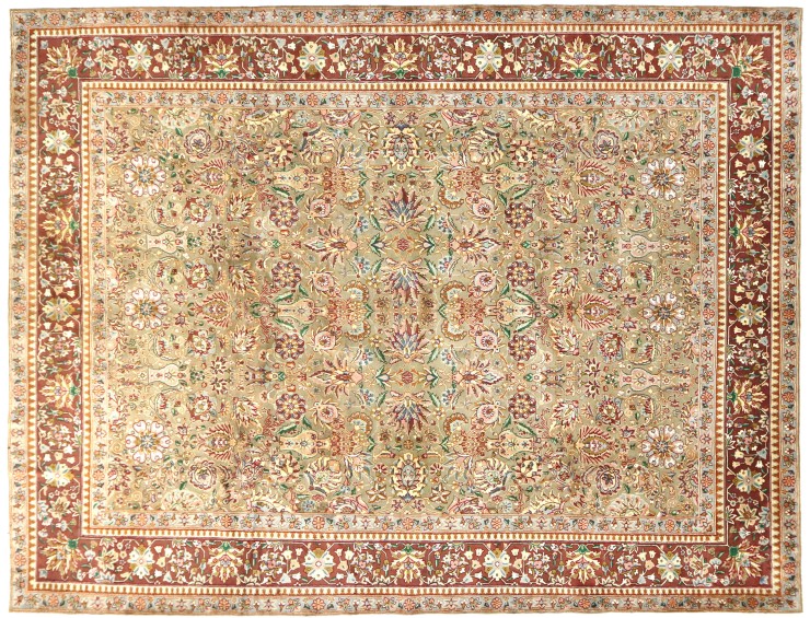 Beige persia Kerman Patina  398 x 295 cm