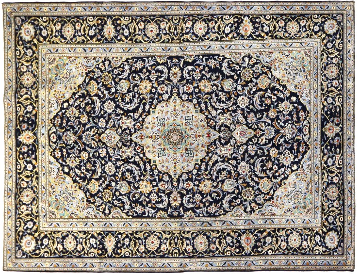 Blå persia Ardakan Patina  305 x 207 cm