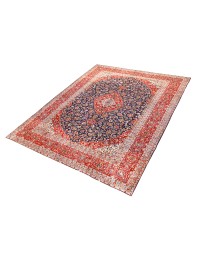 Blå Persien Kashan Patina  448 x 293 cm