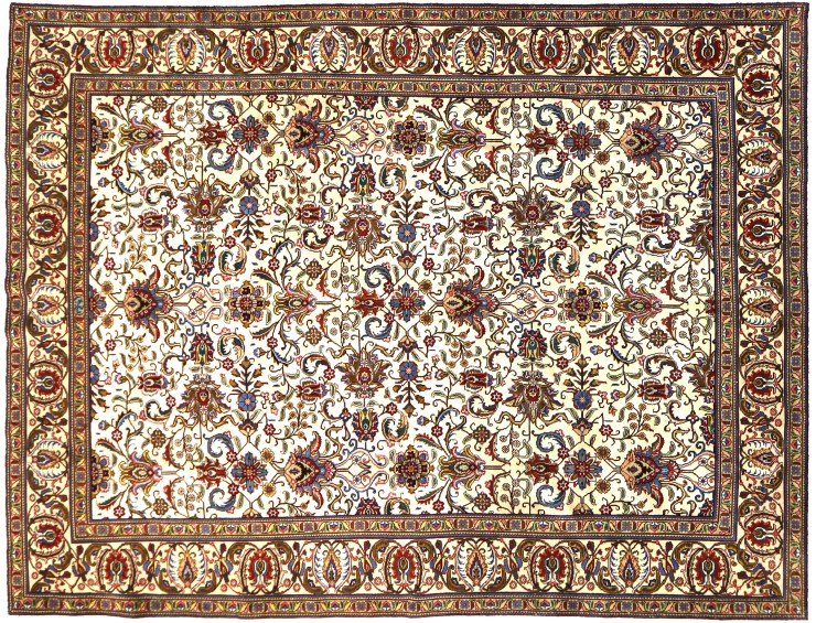 Beige Persien Tabriz Patina  393 x 286 cm