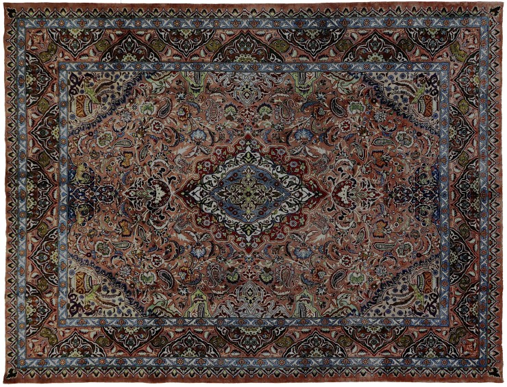 Violet Persan Kashmar Patina  378 x 294 cm