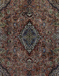 Violet Persan Kashmar Patina  378 x 294 cm
