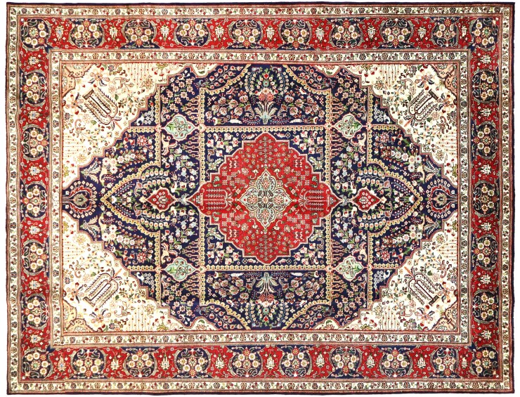 Blau Persien Tabriz Patina  403 x 290 cm
