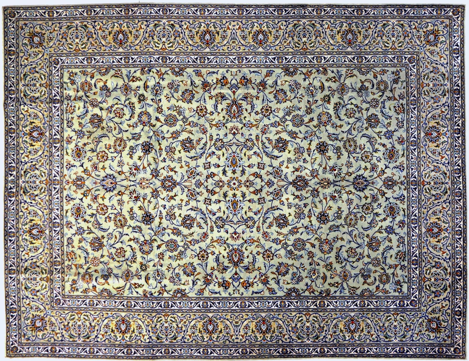 Kashan Patina  green  <br/>390 x 290 cm