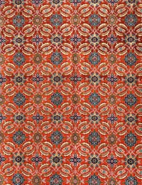 Röda Persien Tabriz Patina  344 x 254 cm