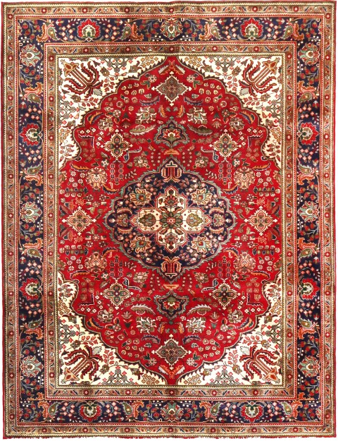 Rot Persien Tabriz Patina 296 x 206 cm