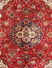 Rød persia Tabriz Patina 296 x 206 cm - view 4