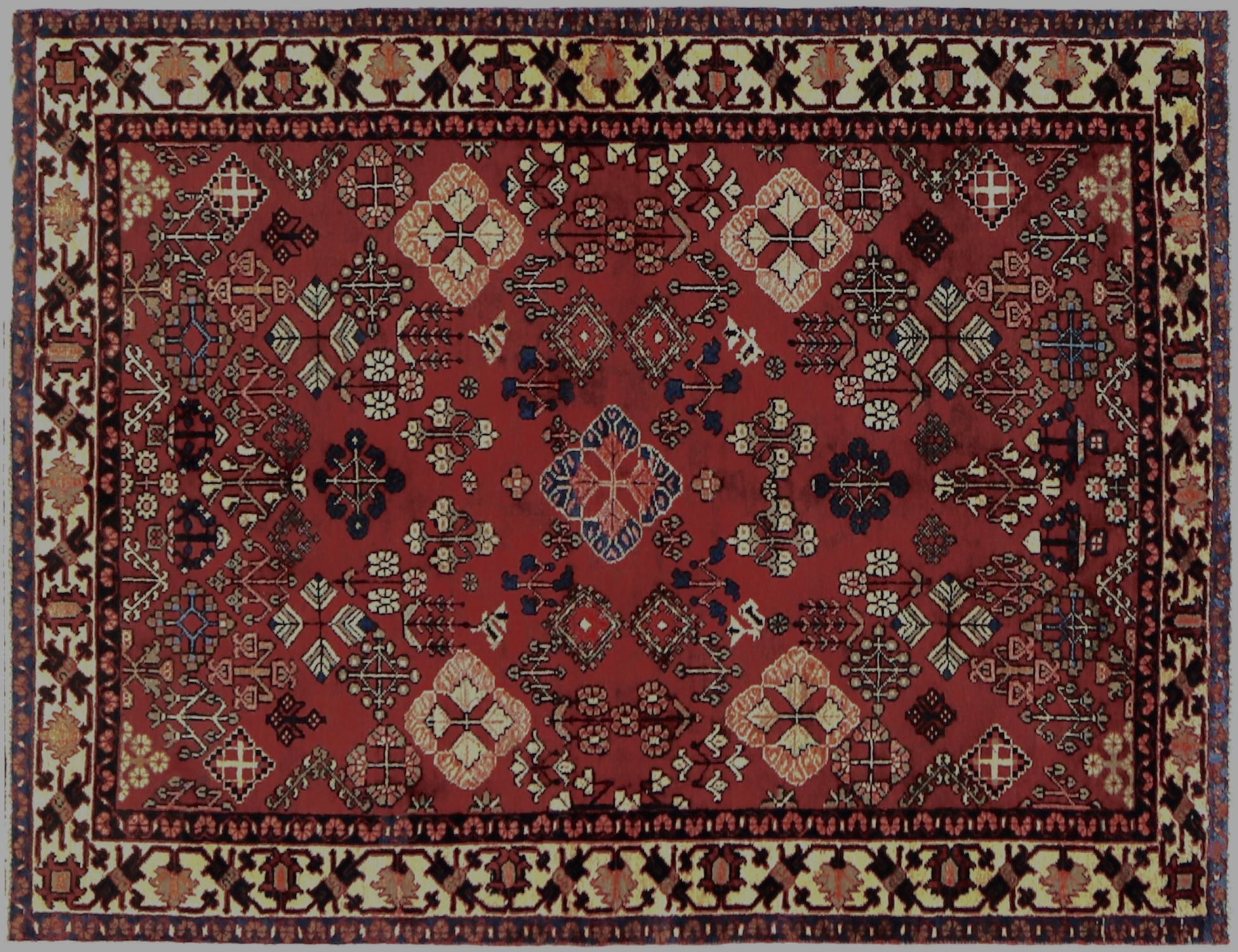 Hamadan Patina  red  <br/>212 x 128 cm