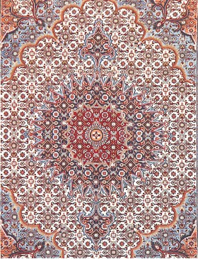 Azul Persia Moud Patina  303 x 210 cm