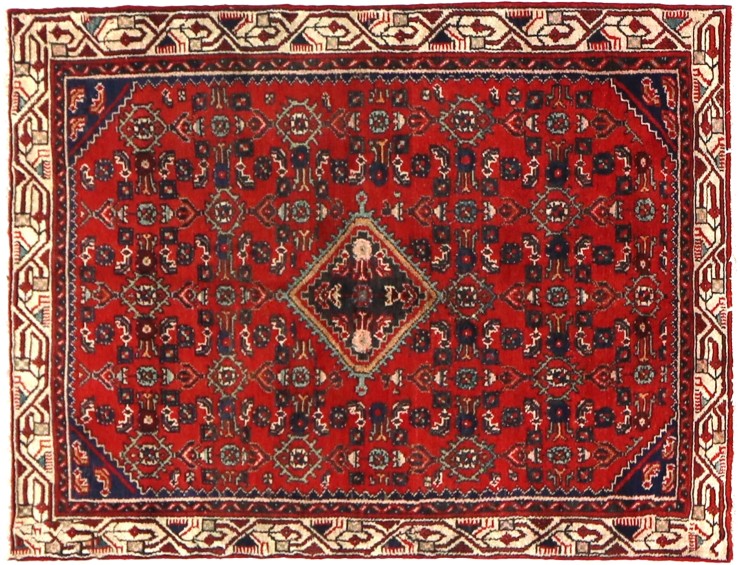 Rød persia Hamadan Patina 150 x 101 cm