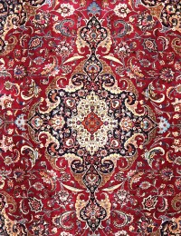 Rood Perzië Khorasan Patina 380 x 306 cm - view 4