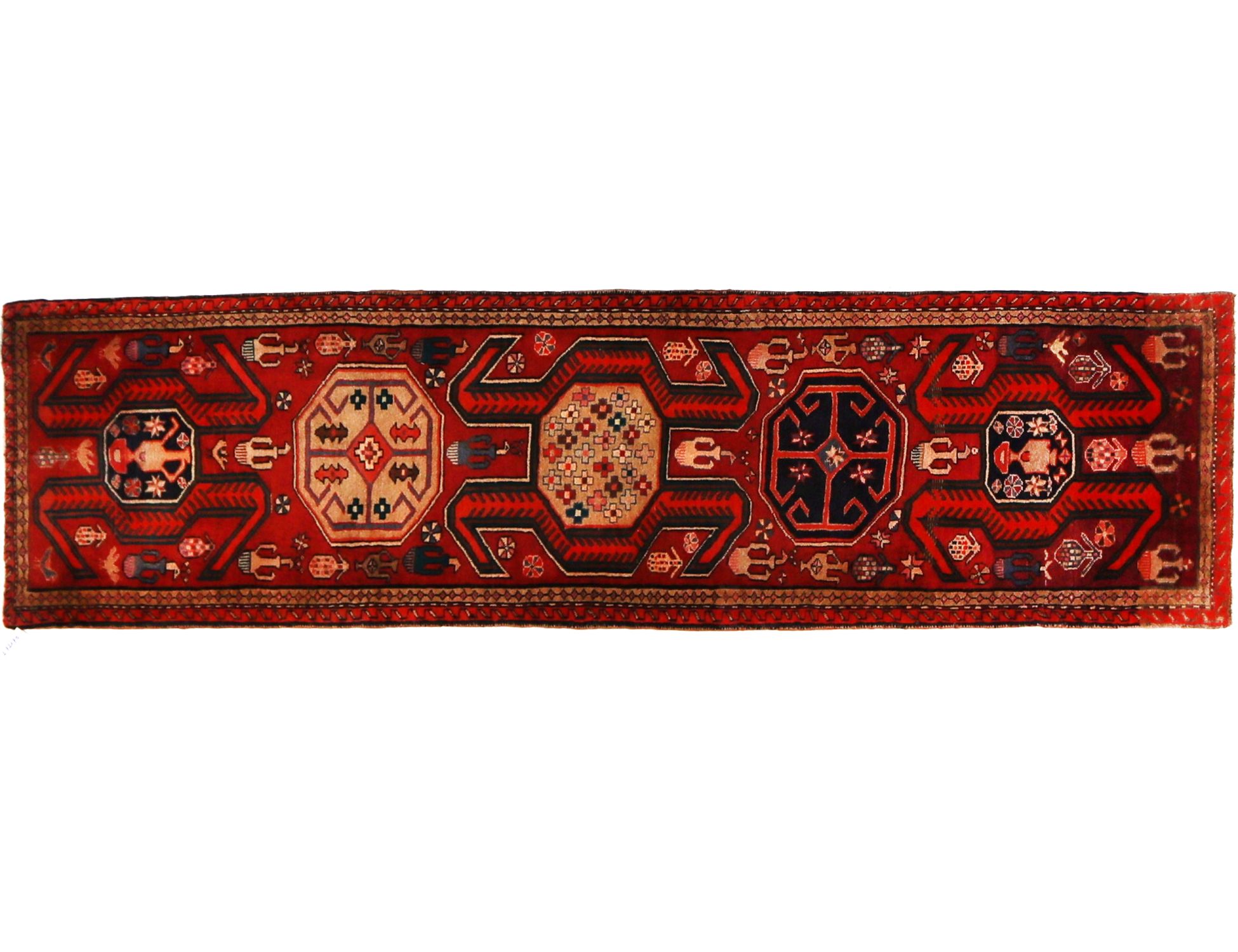 Ardebil Patina  rosso <br/>272 x 76 cm