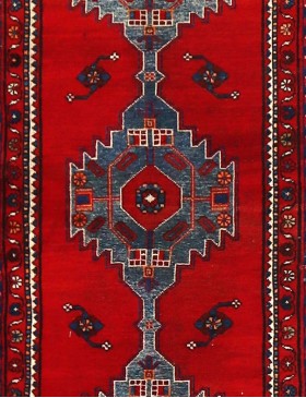 Rouge Persan Hamadan Patina  301 x 77 cm