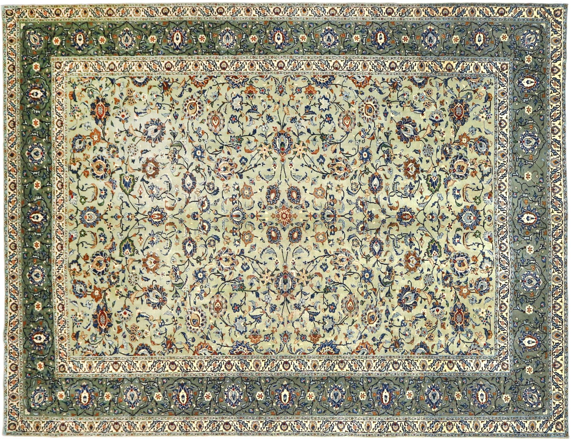 Kashan Patina  verde <br/>405 x 293 cm