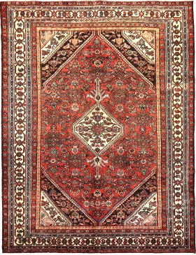 Rød Persia Hamadan Patina  317 x 201 cm