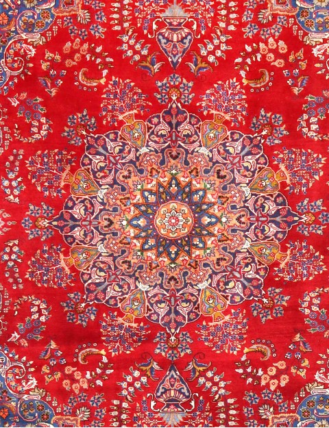 Rød Persia Khorasan Patina  390 x 295 cm