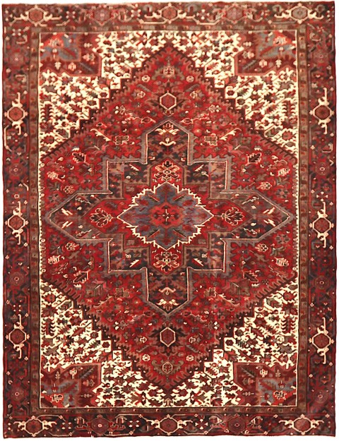 Rood Perzië Heriz  323 x 266 cm